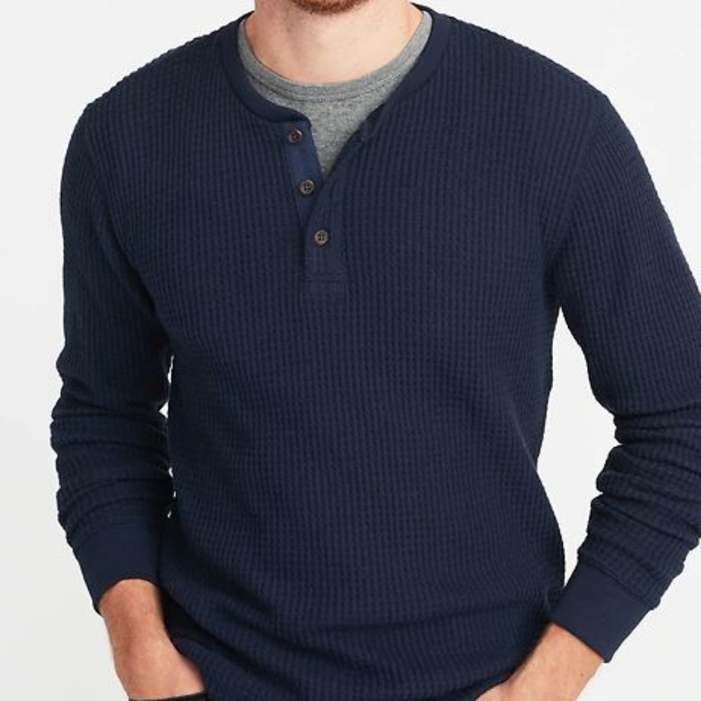 Men’s Old Navy Waffle Henley XXL NWT!